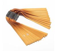 tetotak 11pcs Slingshot Rubber Bands Heavy Duty Flat Thickness 0.85-1.2mm Replacement Latex Catapult Shooting Hunting Powerful Professional (0.85mm, Length 170mm)