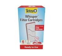 Tetra 19550 Whisper Aquarium Filter Cartridge, Small, 6-Pack