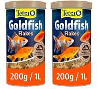 Tetra Goldfish Flakes - flake fish food for all goldfish and other coldwater fish, 1L (Pack of 2)