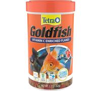 Tetra Goldfish Flakes, Nutritionally Balanced Diet For Aquarium Fish, Vitamin C Enriched Flakes, 2.2 oz