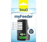 Tetra My Feeder For Automatic Feeding With Digital Display, 20 Mk, Black | For ornamental fish in the aquarium, anthracite, batteries included