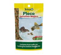Tetra Pleco Fish Food Spirulina Wafers 42g, 100% Vegetable Premium Fish Food for Bottom Feeding Fish