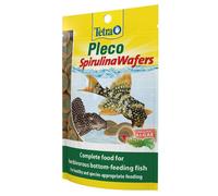 Tetra Pleco Fish Food Spirulina Wafers 42G, 100% Vegetable Premium Fish Food For Bottom Feeding Fish