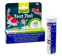 Tetra 7in1 Pond Water Testing Kit 25 strips - Measures pH, KH, Nitrite and Chlorine - Maintain Excellent Water Quality