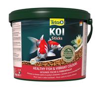 Tetra Pond Fish Food Koi, Variety, Multi Mix, Wheatgerm Sticks in 10L Bucket Tub