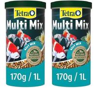 Tetra Pond Fish Food MultiMix Blend 4 Foods in One Koi Goldfish Bottom Feeders