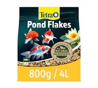 Tetra Pond Flake, Complete and Varied Fish Food for Young and Small Pond Fish, 4 Litre