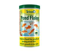 Tetra Pond Flakes, Complete Fish Food For Small And Young Pond Fish, 1 Litre