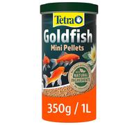 Tetra Pond Goldfish Mini Pellet Food, Complete Fish Food for All Goldfish, 1 Litre