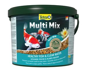 Tetra Pond Multi Mix, Complete Varied Fish Food for A Mixed Stock of Pond Fish, 10 Litre