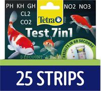 TETRA POND TEST STRIPS 7 IN 1 QUICK TEST KIT KOI FISH WATER NEW