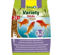 Tetra Pond Variety Sticks Fish Food, Mix of Three Different Food Sticks 25 Litre