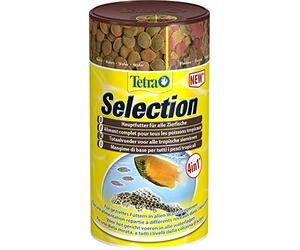 Tetra Selection Main Food Mix 4 varieties for ornamental fish all water Zones, 250 ml