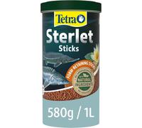 Tetra Pond Sterlet Sticks, Complete Fish Food for Sturgeons and Sterlets, Rapidly Sinking Sticks, 1 Litre