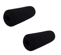 Tetra-Teknica Essentials Series Foam Windscreen for Shotgun Camera Microphones up to 4.5" in Length, Color Black, 2 Pack
