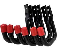 Tetra-Teknica UH03-6P Heavy Duty Garage Storage Utility Hooks, Color Black, 6 per Pack