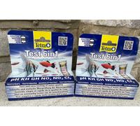 Tetra Test 6in1 Aquarium Test Kit 25 Strips PH, KH, GH, N02, NO3, CL2 - 2 Packs