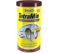 Tetra TetraMin - Complete and Balanced Food for Tropical Fish - Patented BioActive Formula Strengthens Immunity System - 1 Litre
