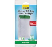 Tetra Whisper Bio-Bag Filter Aquarium Cartridges, Medium Filter for Freshwater and Marine Fish, Removes Odors and Discoloration, Ready to Use Medium Green Filter