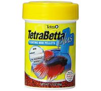 TetraBetta PLUS Floating Mini Pellets, Fish Food With Natural Color Enhancer