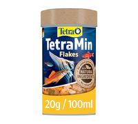 TetraMin Flakes - fish food in flake form for larger ornamental fish, balanced mixture for healthy fish and clear water, 100ml Can