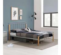 Birlea Single Tetras Bed Silver, Silver