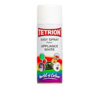 Tetrion All-Purpose White Spray Paint for Wood, Metal, Plastic & Ceramic - Quick-Drying & Durable for Interior & Exterior Use 400 ML