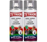 Tetrion Clear Easy Spray Paint 400ml (Pack of 2)