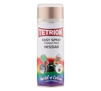 Tetrion Easy Spray Chalky Effects Hessian Spray Paint - Quick Dry Chalk Finish for Wood, Metal, Ceramic & Plastic - Create Elegant Home Decor 400 ml