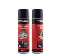 Tetroseal Aerosol Underbody Sealant x2 Car Underseal Spray 500ml Seal Protection Spray Simple black finish with a long lasting protective coating