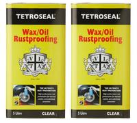 Tetroseal Waxoil Car Rustproof Clear Car Rust Proofing 5L X2 Easy Application