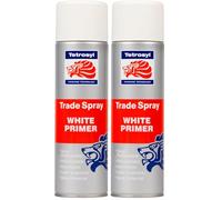 Tetrosyl ATS011 Trade Spray Paint White Primer 500ml (Pack of 2)