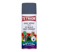 Tetrosyl Easy Spray Hi Build Grey Primer 400 ml Quick-Drying Aerosol for Wood, Metal, Plastic & Ceramic Surfaces.