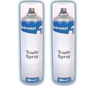 Tetrosyl Trade Spray Clear Lacquer 500ml Fast-Drying Acrylic Clear Coat Aerosol, Adjustable Nozzle, High-Gloss Protective Topcoat for Car Paint Refinishing (2 Pack)