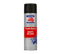 Tetrosyl Trade Spray Matt Black 500ml 500ml Black