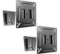 TETVIK Monitor Mount for Most 14-24 Inch LED LCD OLED Flat Screen TV and Monitors, Max VESA 100x100mm and Weight Capacity Up to 30lbs for Camper Boat RV Small Monitor Wall Mount Bracket 2pcs