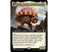 Tetzin, Gnome Champion // The Golden-Gear Colossus (Extended Art) | Lost Caverns of Ixalan Commander