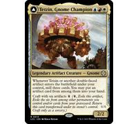Tetzin, Gnome Champion // The Golden-Gear Colossus (Foil) | Lost Caverns of Ixalan Commander