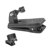 Teuena 360° Rotational Backpack Strap Mount Quick Clip for Hero 12 11 10 9 8 7 6 5 4 3+ 2 Session, Backpack Shoulder Clip Mount Clamp Body Cam Holder, Action Camera Accessories (Black)