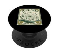 Teufelsrad Munich Oktoberfest Devil's Wheel Vintage German PopSockets Adhesive PopGrip
