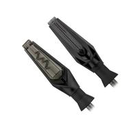 TEUIRHD Motorcycle Turn Signals Universal Motorcycle Front Or Rear Amber Flashers Dual Color Yellow Flowing Turn Signal Side Marker Lamp Driving Lights