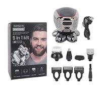 TEUOPIOE 6D Head Shavers for Bald Men, 5-in-1 Multifunctional Mens Grooming Kit with Nose Hair Trimmer, Beard Trimmer, Waterproof & Rechargeable