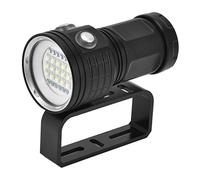 TEUOPIOE Diving Flashlight 20000Lumen Underwater Flashlight 27 LED Scuba Diving Flashlight 100m Waterproof Dive Light Underwater Video Torch Outdoor Underwater Waterproof Dive Light