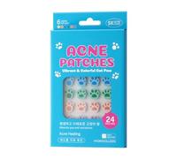 Teupyon Blemish Patch | Cat-Paw Pattern Facial Body Stickers | Colorful Spot Patches,for Day Overnight Women Adult Girlfriend Lady