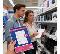 Teupyon Cash Receipt Book - Carbonless Spiral Bound Duplicate - Receipt Book for Small Business,for Financial Documentation Office Supplier Cash Transaction Men Women Youth Teens Family