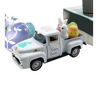 Teupyon Easter Trucks - with Eggs Bunny Interactive Rustic Spring | Cute Easter Toys Kids Trucks,for Boys Girls Home Nursery Bedroom School Classroom Travel Camping Holiday Party