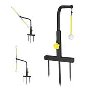 Teupyon Golf Swing Training Aid - Adjustable Height Simulator Alignment Stand,Golf Swing Speed Trainer - for Golfing Men Golfers Game Garden Outdoor