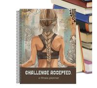 Teupyon Health Journal - 90-Day Notepad Food Tracker - Spiral Workout Journal Planner - for Students Men Women Gym Home School Morning Daily Life Self Care Home School Daily