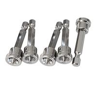 Teursa 5pcs Set Magnetic Positioning Screwdriver Bits PH2 Drywall Screw Setter 50mm