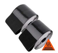 TEUVO 11CM Wide and 2M Long Hook and Loop Tape with Adhesive for DIY, High Temperature Resistant Adhesive Strips for Home, Workplace, Cars